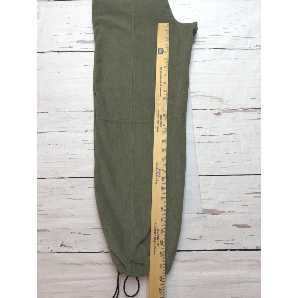 Girl-ish Los Angeles Olive Green Corduroy Mid Rise Utility Jogger Pants Size M - Picture 7 of 9